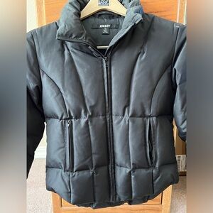 DKNY Black down jacket / size XS